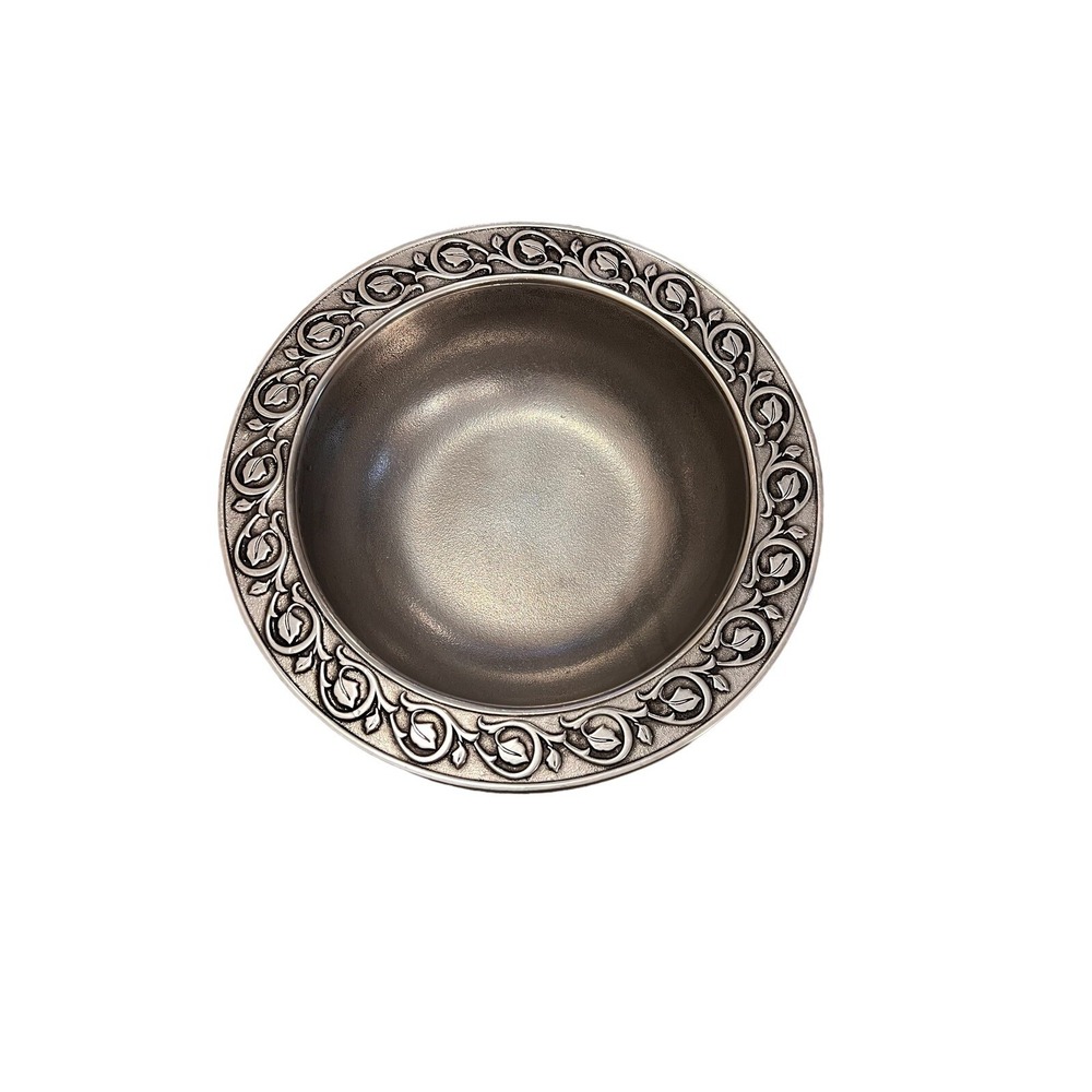The Wilton Co RWP Handcrafted serving fruit bowl Amway pewter‎